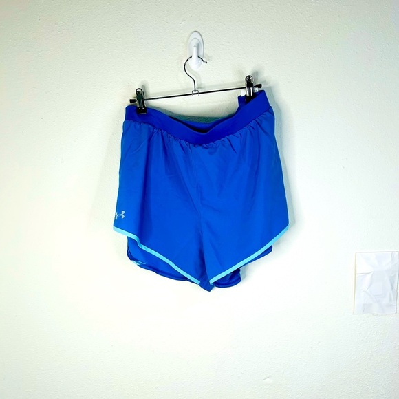 Under Armour Blue Athletic Running Shorts XXL Lined Stretch Waist 3.5” Inseam - Picture 2 of 8